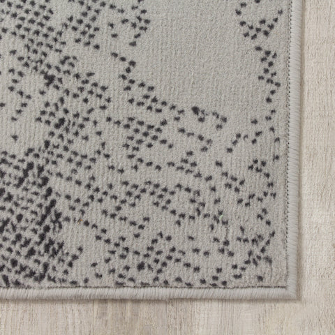 Fiona 3654_9944 Grey Rocky Block Stack Area Rug by Novelle Home