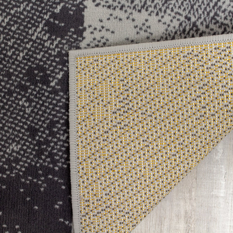 Fiona 3654_9944 Grey Rocky Block Stack Area Rug by Novelle Home