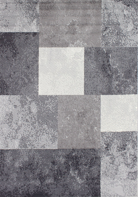 Fiona 3654_9944 Grey Rocky Block Stack Area Rug by Novelle Home