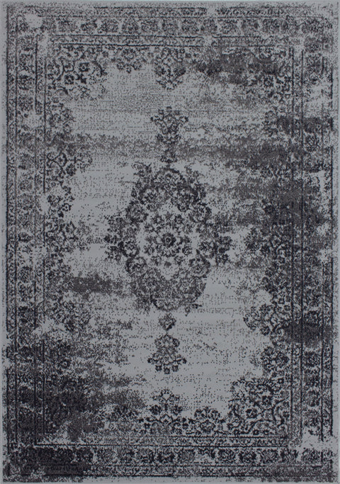 Fionna 3733_9944 Grey Faded Traditional Oriental Style Area Rug by Novelle Home