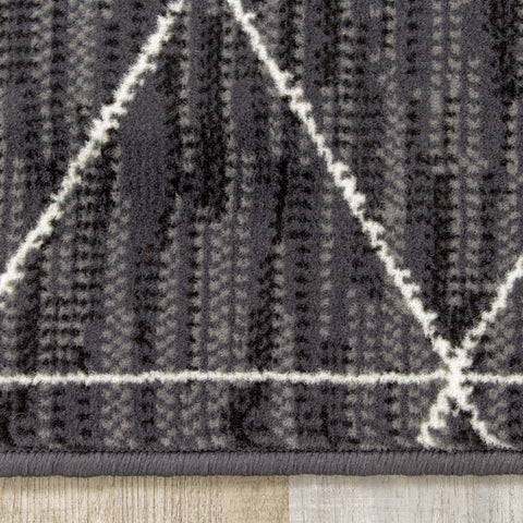Fiona 5031_6922 Grey Cream Tri-Structure Area Rug by Novelle Home