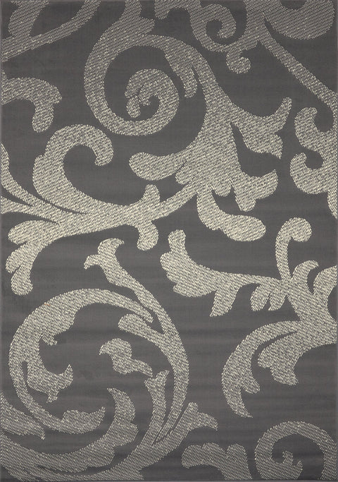Fiona 701300_11922 Grey Cream Whirling Area Rug by Novelle Home
