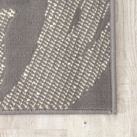 Fiona 701300_11922 Grey Cream Whirling Area Rug by Novelle Home