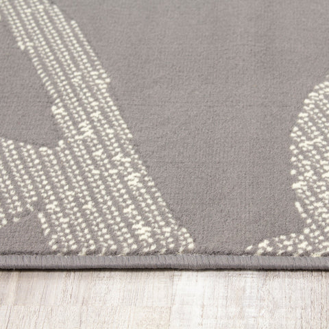 Fiona 701300_11922 Grey Cream Whirling Area Rug by Novelle Home