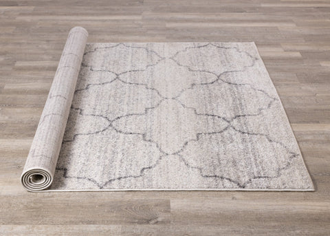 Focus Grey Ogee Rug by Kalora Interiors