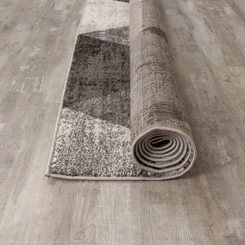 Focus Grey Cream Variegation Rug by Kalora Interiors