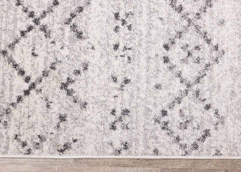Focus Grey White Banded Global Inspired Rug by Kalora Interiors