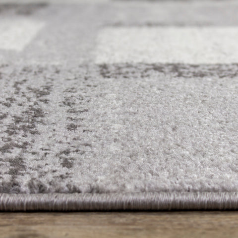 Focus D457_9636 Grey White Squares Rug By Kalora Interiors