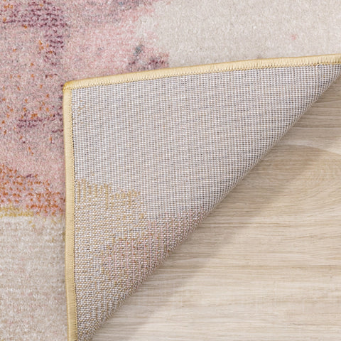 Folio Pink Yellow Blue Poppy Rug by Kalora Interiors