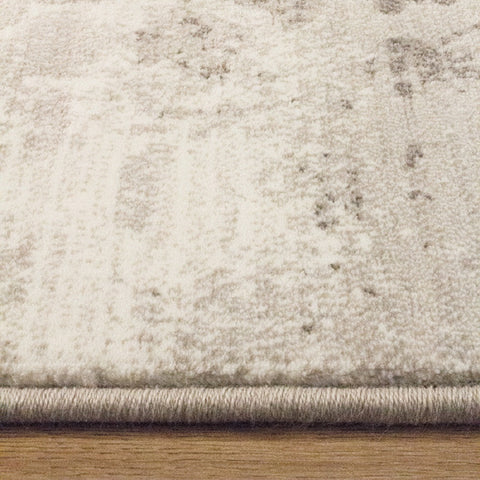Intrigue 12173_910 Grey Cream Distressed Damask Area Rug by Kalora Interiors