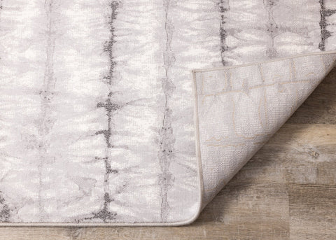 Intrigue White Grey Faded Distressed Rug by Kalora Interiors
