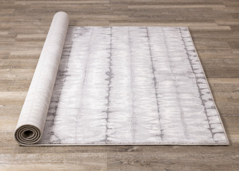 Intrigue White Grey Faded Distressed Rug by Kalora Interiors