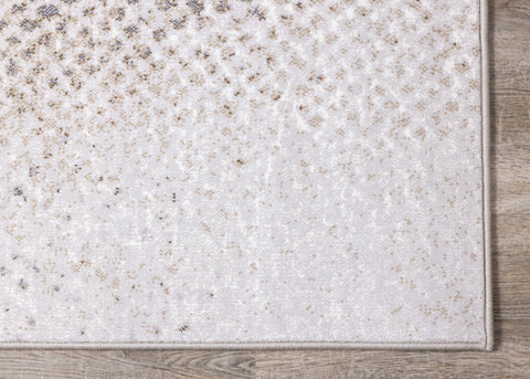 Intrigue Cream Grey Brown Snake Skin Rug by Kalora Interiors