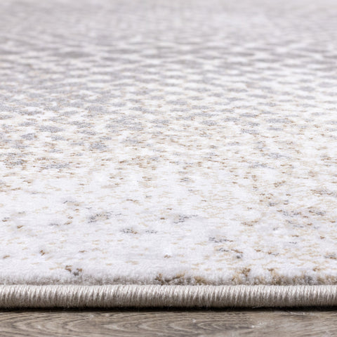Intrigue Cream Grey Brown Snake Skin Rug by Kalora Interiors
