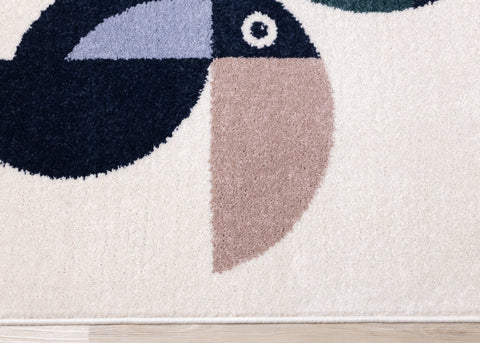 Kids Colourful Toucan Area Rug by Kalora Interiors