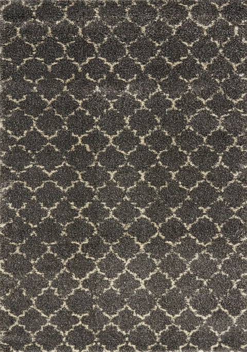Lane 336_921 Grey Cream Lattice Luxury Rug By Kalora Interiors