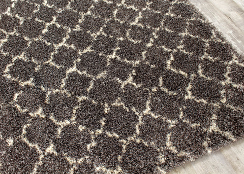 Lane 336_921 Grey Cream Lattice Luxury Rug By Kalora Interiors