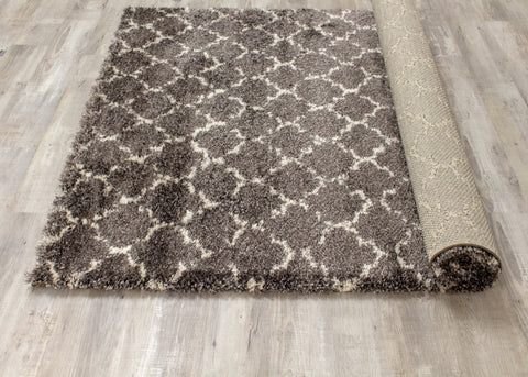 Lane 336_921 Grey Cream Lattice Luxury Rug By Kalora Interiors
