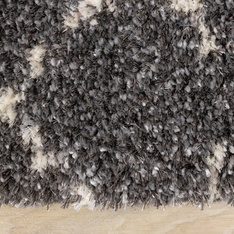 Lane Grey Cream Lattice Luxury Rug by Kalora Interiors