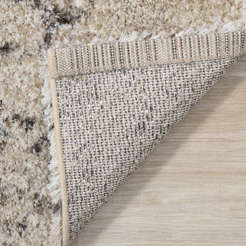 Lane Cream Brown Abstract Luxury Rug by Kalora Interiors