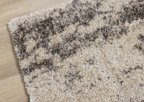 Lane Cream Brown Abstract Luxury Rug by Kalora Interiors