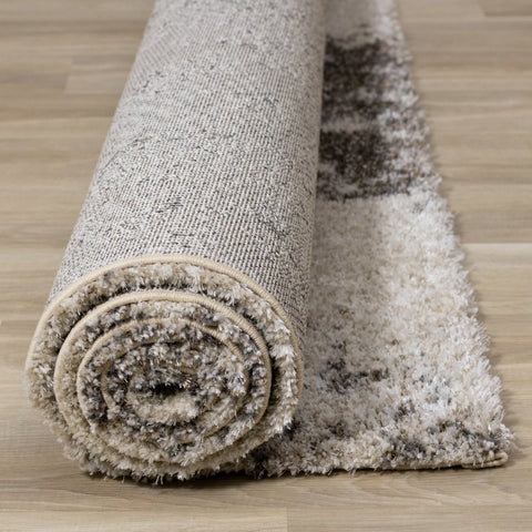 Lane Cream Brown Abstract Luxury Rug by Kalora Interiors