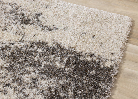 Lane Cream Brown Abstract Luxury Rug by Kalora Interiors