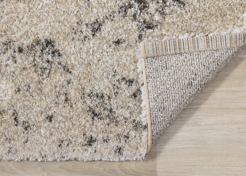 Lane Cream Brown Abstract Luxury Rug by Kalora Interiors