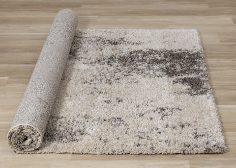 Lane Cream Brown Abstract Luxury Rug by Kalora Interiors