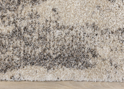 Lane Cream Brown Abstract Luxury Rug by Kalora Interiors