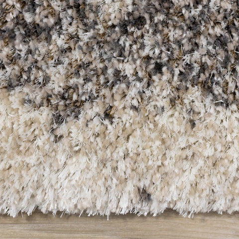 Lane Cream Brown Abstract Luxury Rug by Kalora Interiors