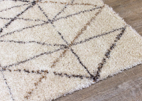 Lane 374_100 Cream Grey Geometric Luxury Rug By Kalora Interiors