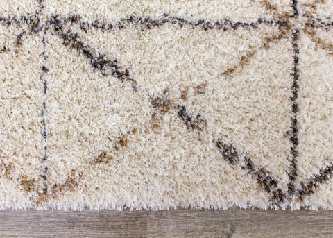 Lane 374_100 Cream Grey Geometric Luxury Rug By Kalora Interiors