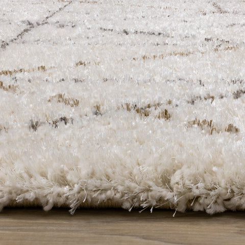 Lane Cream Grey Geometric Luxury Rug by Kalora Interiors