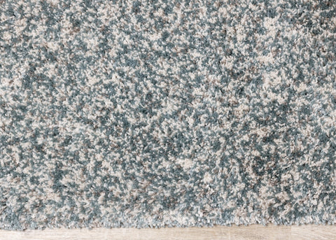 Maroq Blue Grey Cream Shag Rug by Kalora Interiors