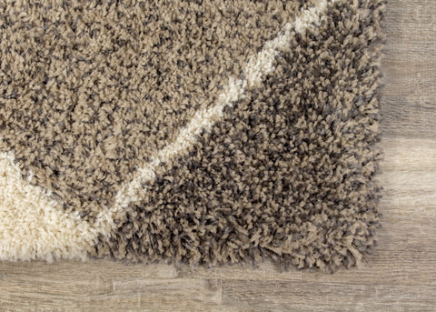 Maroq Cream Beige Diamonds Rug by Kalora Interiors