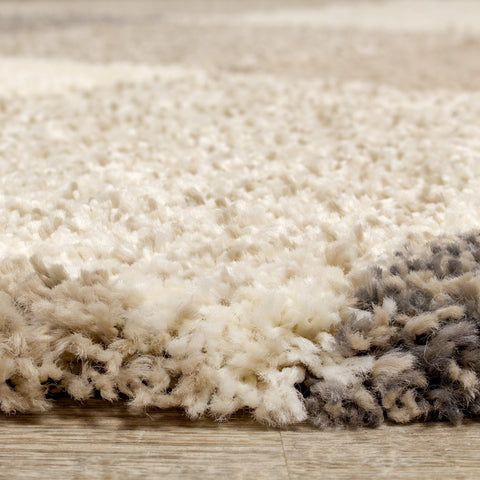 Maroq Cream Beige Diamonds Rug by Kalora Interiors