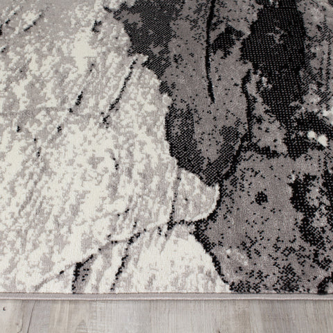 Meridian A005_0373 Grey Rock Face Texture Area Rug by Novelle Home