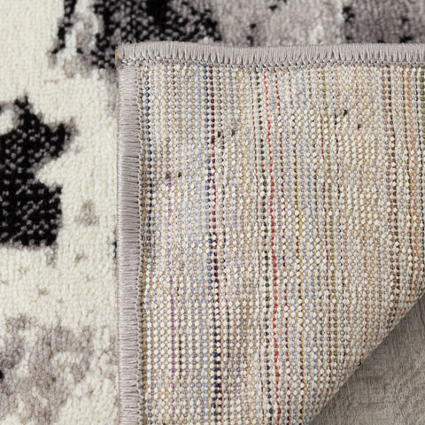 Meridian A005_0373 Grey Rock Face Texture Area Rug by Novelle Home