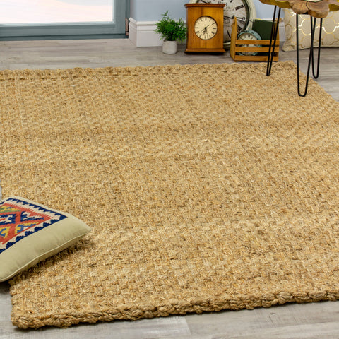 Naturals 2236 Jute Basketweave Area Rug by Kalora Interiors