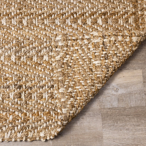 Natural Handmade Beige Cream Area Rug by Kalora Interiors