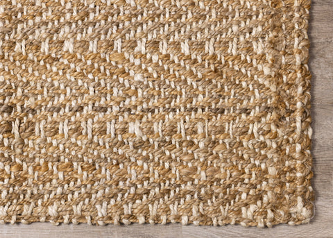 Natural Handmade Beige Cream Area Rug by Kalora Interiors