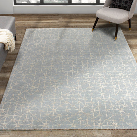 Nordic 46011_500 Blue Cream Tessellations Rug By Kalora Interiors