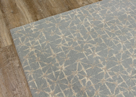 Nordic 46011_500 Blue Cream Tessellations Rug By Kalora Interiors