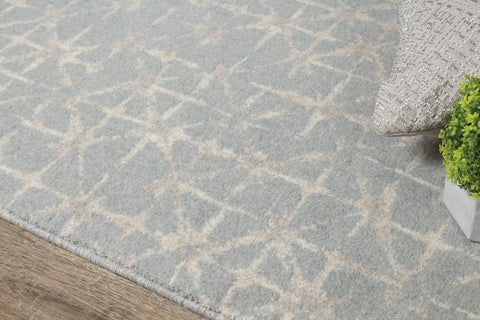 Nordic 46011_500 Blue Cream Tessellations Rug By Kalora Interiors