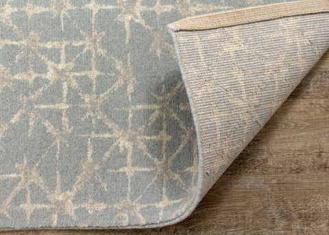 Nordic 46011_500 Blue Cream Tessellations Rug By Kalora Interiors