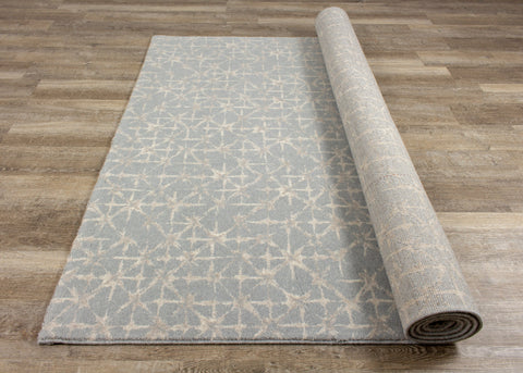 Nordic 46011_500 Blue Cream Tessellations Rug By Kalora Interiors