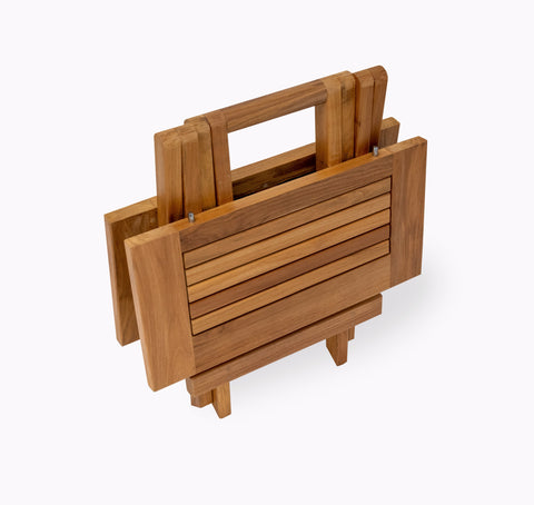 Paramount Teak Folding Square End Table by sohoConcept
