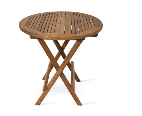 Paramount Teak Folding Round End Table by sohoConcept