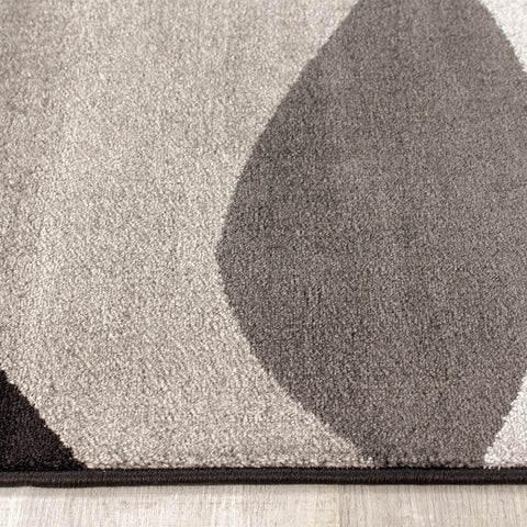 Paladin 3597_58 Grey Black Overlay Twists Area Rug by Novelle Home